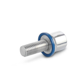 GN 1580 Stainless Steel Hex Head Screws, Hygienic Design Finish: PL - Polished finish (Ra < 0.8 µm)<br />Sealing ring material: F - FKM