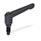 WN 306 Plastic Adjustable Levers, with Special-Tipped Threaded Studs Color: SW - Black, RAL 9005, textured finish
Type: ZK - Ball end