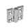 GN 237 Zinc Die-Cast or Aluminum Hinges, with Countersunk Bores or Threaded Studs Material: ZD - Zinc die-cast
Type: A - 2x2 bores for countersunk screws
Finish: CR - Chrome plated