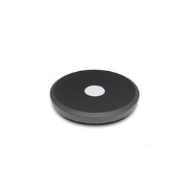 GN 9234 Aluminum Die-Cast Handwheels, Powder Coated, for Linear Actuators Type: A - Without revolving handle<br />Finish: SW - Black, RAL 9005, textured finish<br />d<sub>2</sub>: 50...63