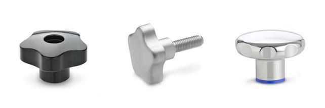 Offset wing knob M5 female clamping handle thumb screw jig router ball nut bolt