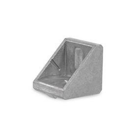 GN 30b Aluminum Angle Brackets, for Aluminum Profiles (b-Modular System) Type: A - Without accessory<br />Finish: AB - Plain finish<br />Size: 30x30/40x40/45x45