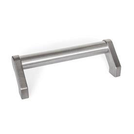 GN 333.6 Stainless Steel Tubular Handles, with Angled Legs 