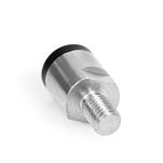 Neodymium-Iron-Boron Retaining Magnets, Housing Stainless Steel, with Rubberized Magnetic Surface