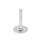 GN 44 Stainless Steel AISI 316L Leveling Feet, Threaded Stud Type Type (Base): B0 - Without rubber pad / cap, with 2 mounting holes
Version (Stud): S - Without nut, external hex at the bottom