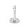 GN 41 Inch Thread, Stainless Steel AISI 304 Leveling Feet, Tapped Socket or Threaded Stud Type Type (Base): B0 - Without rubber pad / cap, with 2 mounting holes
Version (Stud / Socket): SK - With nut, external hex at the bottom