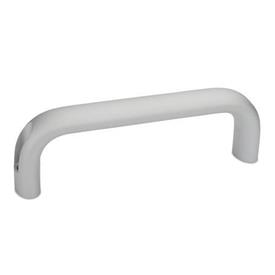 GN 565.1 Aluminum Cabinet U-Handles, with Counterbored Mounting Holes Finish: EL - Anodized finish, natural color