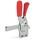 GN 810.4 Stainless Steel Vertical Acting Toggle Clamps, with Safety Hook, with Vertical Mounting Base Material: NI - Stainless steel
Type: FL - Solid bar version, with weldable clasp