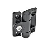 Technopolymer Plastic Hinges, with Friction Adjustment