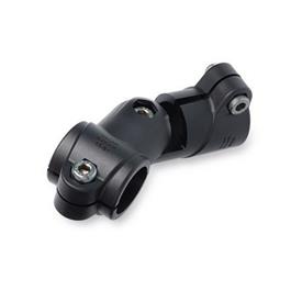 EN 288.9 Noix de serrage articulées en plastique Couleur: SW - Noir, RAL 9005, finition mate