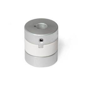 GN 2243 Aluminum Oldham Couplings, Hub with Set Screw, with Metric or Inch Bores Bore code: K - With keyway (from d<sub>1</sub> = 20)