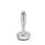GN 31 Metric Thread, Stainless Steel Leveling Feet, Tapped Socket or Threaded Stud Type, with Rubber Pad Type (Base): B3 - Matte shot-blasted finish, rubber pad vulcanized, black
Version (Stud / Socket): W - With adjustable sleeve, covered thread, wrench flat at the bottom