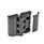 EN 151.3 Technopolymer Plastic Hinges, with Countersunk Bores and Cover Caps Type: EH - 2x2 bores for socket cap screws / hex head  screws