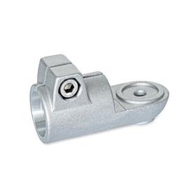 GN 276 Aluminum Swivel Clamp Connectors Type: MZ - With centering step<br />Finish: BL - Plain finish, Matte shot-blasted finish
