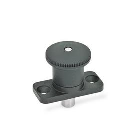GN 822.8 Zinc Die-Cast Mini Indexing Plungers, Lock-Out and Non Lock-Out, with Hidden Lock Mechanism, Plate Mount Type: B - Non lock-out