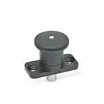 Zinc Die-Cast Mini Indexing Plungers, Lock-Out and Non Lock-Out, with Hidden Lock Mechanism, Plate Mount
