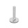GN 44 Stainless Steel AISI 316L Leveling Feet, Threaded Stud Type Type (Base): D3 - With rubber pad, vulcanized, black
Version (Stud): T - Without nut, wrench flat at the bottom