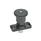 GN 822.8 Zinc Die-Cast Mini Indexing Plungers, Lock-Out and Non Lock-Out, with Hidden Lock Mechanism, Plate Mount Type: C - Lock-out