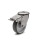 EN 22872 Steel / Stainless Steel Medium Duty Casters, Thermoplastic Elastomer Wheel Tread, Polypropylene Wheel Core, Light Version Bearing type: G - Friction bearing
Bracket type: RF - Swivel bracket with center hole, with total lock brake
Coding: L - Light version
Bracket material: NI - Stainless steel sheet metal