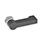GN 702 Zinc Die-Cast Stop Latches, with 4 Indexing Positions Type: C - With external thread
Color: SW - Black, RAL 9005, textured finish