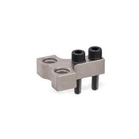 GN 867 Steel Single Post Coupling / Y-Coupling Accessories Type: Z - For two clamping bolts<br />Finish: NC - Chemically nickel plated