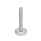 GN 31 Metric Thread, Stainless Steel Leveling Feet, Tapped Socket or Threaded Stud Type, with Rubber Pad Type (Base): B2 - Matte shot-blasted finish, rubber pad inlay, white
Version (Stud / Socket): T - Without nut, wrench flat at the bottom