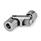 DIN 808 Steel Universal Joints with Friction Bearing, Single or Double Jointed Bore code: K - With keyway
Type: DG - Double jointed, friction bearing