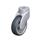 LWGX-TPA Nylon Plastic WAVE Synthetic Swivel Casters, with Thermoplastic Rubber Wheels and Bolt Hole Fitting, Stainless Steel Components Type: G - Plain bearing