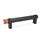 GN 331 Aluminum Tubular Handles, with Power Switching Function Finish: SW - Black, RAL 9005, textured finish
Type: T0 - Without button
Identification no.: 2 - With emergency stop