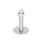 GN 41 Metric Thread, Stainless Steel Leveling Feet, Tapped Socket or Threaded Stud Type Type (Base): B0 - Without rubber pad / cap, with 2 mounting holes
Version (Stud / Socket): VK - With nut, external hex at the top, wrench flat at the bottom