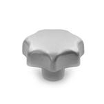 Stainless Steel AISI CF-8 Star Knobs, Blank Type