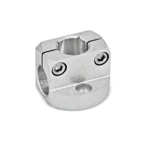 GN 473 Aluminum Base Plate Mounting Clamps Finish: MT - Matte, tumbled finish