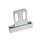 GN 4470 Zinc Die-Cast Magnetic Catches, with Rubberized Magnetic Surface Type: A1 - Magnetic surface top, with bore
Identification: L3 - With strike plate, L-profile, with slotted hole, extended
Finish: SR - Silver, RAL 9006, textured finish