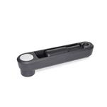 Aluminum Crank Handles, with Recessed Locking Retractable Handle, with Steel Retractable Mechanism