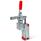 GN 862.1 Steel Pneumatic Toggle Clamps, with Additional Manual Operation Type: APVS - U-bar version, with two flanged washers