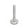 GN 31 Metric Thread, Stainless Steel Leveling Feet, Tapped Socket or Threaded Stud Type, with Rubber Pad Type (Base): C3 - Polished, rubber pad vulcanized, black
Version (Stud / Socket): T - Without nut, wrench flat at the bottom