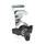 GN 115.8 Zinc Die-Cast Cam Locks with Hook, with Plastic Operating Elements / Operation with Key Type: SUK - With wing knob (Keyed differently)
Identification no.: 2 - With latch bracket
Finish (Housing collar): CR - Chrome plated finish