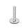 GN 41 Metric Thread, Stainless Steel Leveling Feet, Tapped Socket or Threaded Stud Type Type (Base): D3 - With rubber pad, vulcanized, black
Version (Stud / Socket): T - Without nut, wrench flat at the bottom