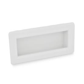 EN 739.1 Technopolymer Plastic Gripping Trays, Clip-In Type Color: WS - White, RAL 9002, matte finish