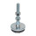  LP 100 Steel Anti-Vibration Leveling Mounts, Threaded Stud Type, Low Profile Type: B - With light duty pad