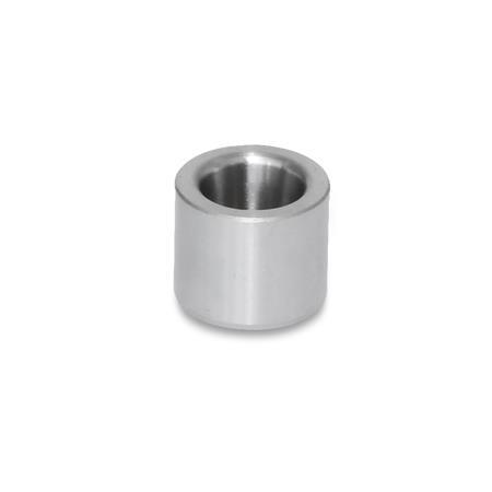 GN 179.1 Steel Press-Fit Guide Bushings, with Conical Bore, for GN 817.5 Indexing Plungers 