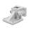 GN 171 Aluminium, assemblage divisé, pieds pour tube avec équerre de fixation Bildzuordnung: V - Carré
Finition: BL - Finition blanc, Finition grenaillée mate