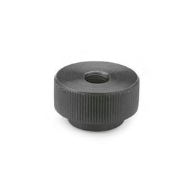 GN 6303.1 Steel Quick Release Knurled Nuts, with Tapped Through Bore Material: ST - Steel