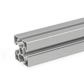 GN 10b Aluminum Profiles, b-Modular System, with Open Slots on All Sides, Profile Type Light Profile size: B-454510L<br />Finish: N - Anodized finish, natural color