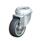  LRA-TPA Rodajas giratorias de acero de servicio ligero con ruedas de caucho termoplástico, y ajuste con agujero para perno Type: G - Cojinete liso