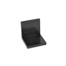 GN 970 Soportes de conexión de acero / aluminio, en L, con lados iguales Material: STB - Acero estructural<br />Tipo: A - Sin orificio