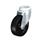  LKRA-POA Acier, roulettes pivotantes à roue en nylon noir, avec support de trou de boulon, série de support à usage intensif Type: G - Palier lisse