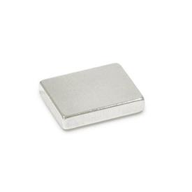 GN 55.4 Unshielded Raw Magnets, Neodymium-Iron-Boron, Rectangular-Shaped, without Hole Magnet material: ND - NdFeB