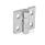 GN 235 Stainless Steel Hinges, Adjustable Material: NI - Stainless steel
Type: H - Vertical slots
Finish: GS - Matte shot-blasted finish
