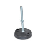 Steel "NY-LEV®" Leveling Mounts, Plastic Base, Threaded Stud Type, with Mounting Holes